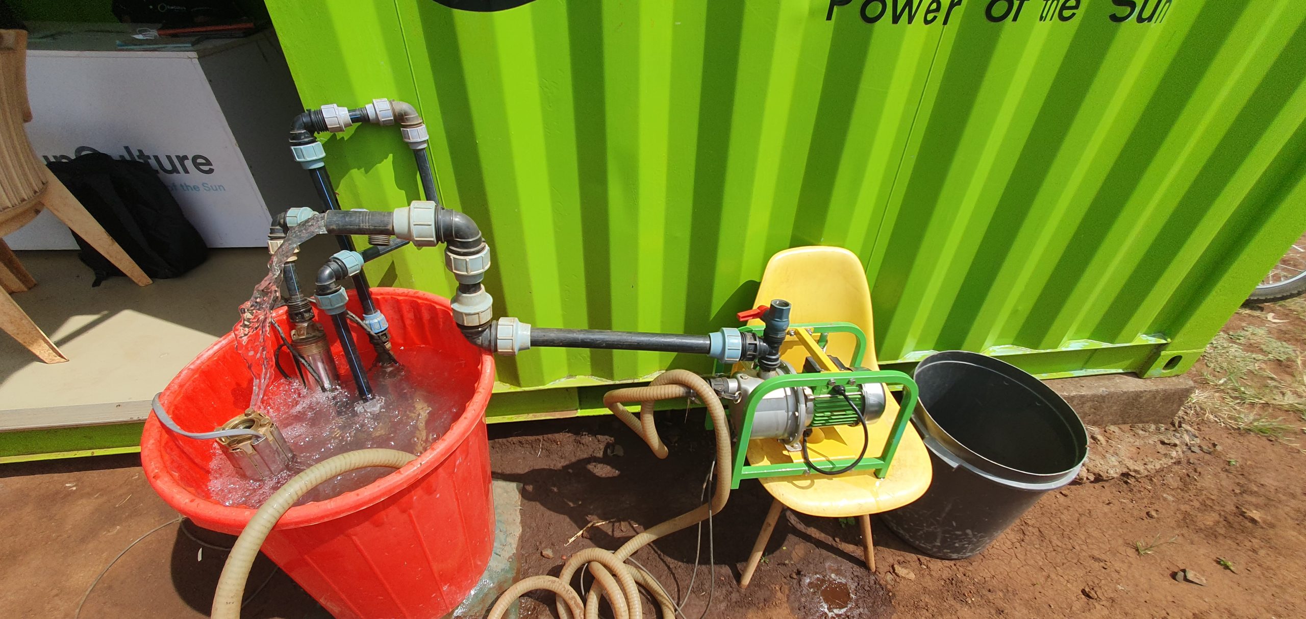 Solar-powered drip irrigation demonstration for smallholder vegetable farmers in Tharaka Nithi County, Kenya